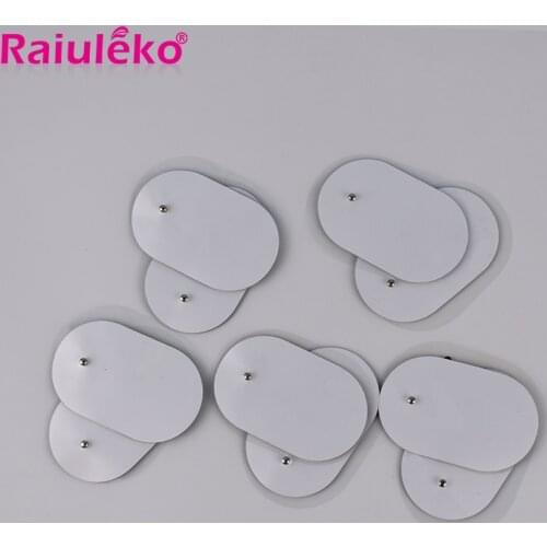 Silicone Gel Electrode Pads Nerve Muscle Stimulator Body Massager Electric Therapy Machine Tens Acupuncture 10Pcs/lot 3.5mm