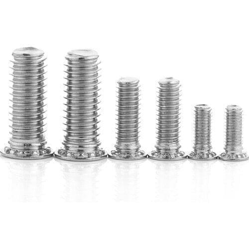 FHS-032-5/6/8/10/12/14/16/18/20/24Self-Clinching Flush-Head Studs,Stainless Steel Min.Sheet Thickness1mm,Hole Size In Sheet4.8