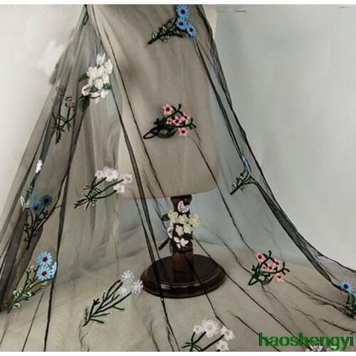 Hot sale style lace water-soluble embroidery craft apparel fabric