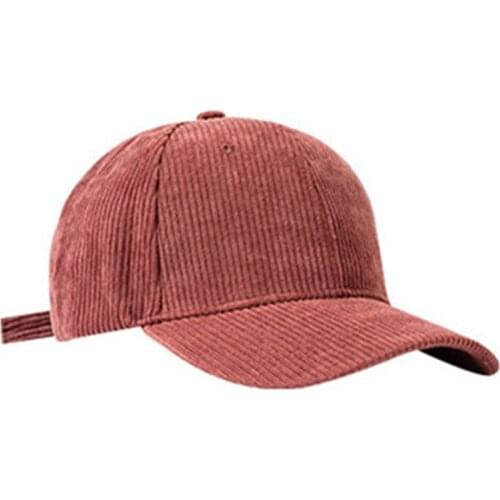 Baseball Caps Women Solid Black Blue Green Autumn Hats Casual Adjustable Classic Party Outdoor Picnic Corduroy Hat Gorras Hombre