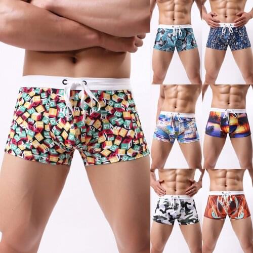 Mens Casual Pants Fitness Pants Boxer Shorts Sports Pants Swim Trunks Boxer Briefs Sunga Swim Suits Maillot De Bain Beach Short