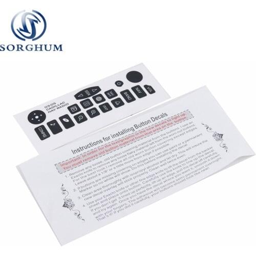 Navigation Radio Button Repair Decals Sticker For GM Cadillac Escalade Hummer