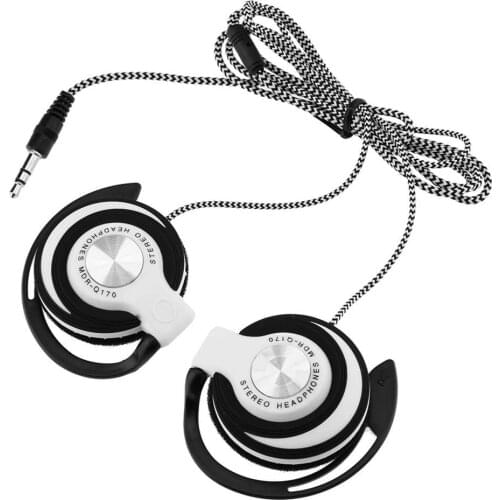 3.5mm Headphones Wired Gaming Headset On-Ear Sports Headphones Ear-hook Music Earphones for Smartphones Tablet Laptop Desktop PC