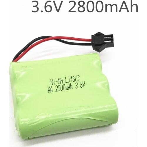 3.6v battery 2800mah ni-mh bateria 3.6v nimh battery pilas recargables 3.6v pack aa size ni mh for rc car toy tools model