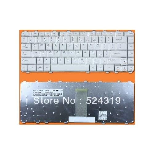 New Laptop Keyboard for Lenovo Y460 Y460A US Layout White