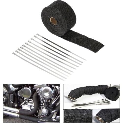 5m Exhaust Heat Wrap Turbo Pipe Heat Insulated Wrap for Car Motorcycle