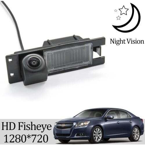 Owtosin HD 1280*720 Fisheye Rear View Camera For Chevrolet Malibu MK8 2013 2014 2015 Car Reversing Parking Monitor