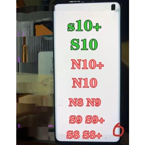 S8 S8p S9 S9p S10 S10PLUS NOTE8 note9 10 Spotted Dot Pointed Old Screen Assembly Touch Integrated Liquid Crystal Display Frame