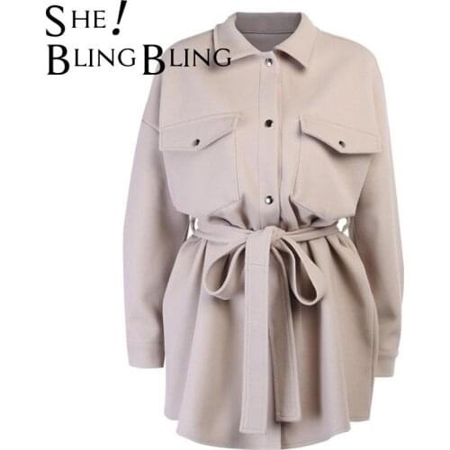 Женские длинные тренчи SheBlingBling China At AliExpress