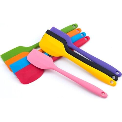 500pcs Silicone Cream Spatula Shovel Butter Scraper Kitchen Cake Trowel Heat Resistant Icing Spoon Mixing Baking Tool Tools