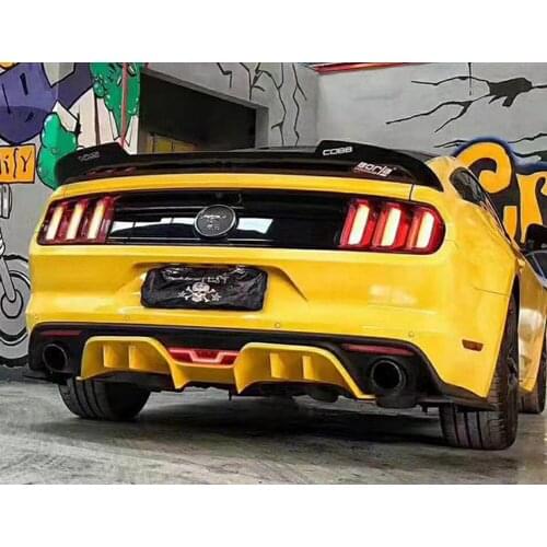 SPOILER carbon fiber rear wing torso lip spoiler mdd style look for Ford Mustang 2015 2016 2017