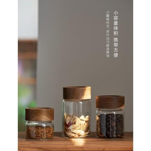 Glass Jam Jar Mini Small Sized Honey Jar Tea Jar Storage Bottle Ground Coffee Sealed Jar Food Grade