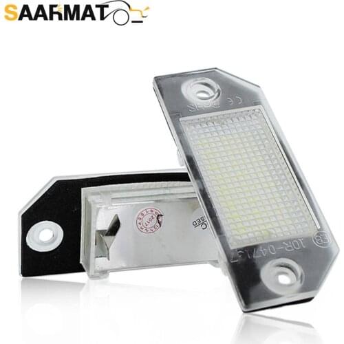 LED CANBUS License Plate Lights Base For Focus MK2 2003~2008, C-MAX I 2003~ AUTO Number Plate Lamp No error