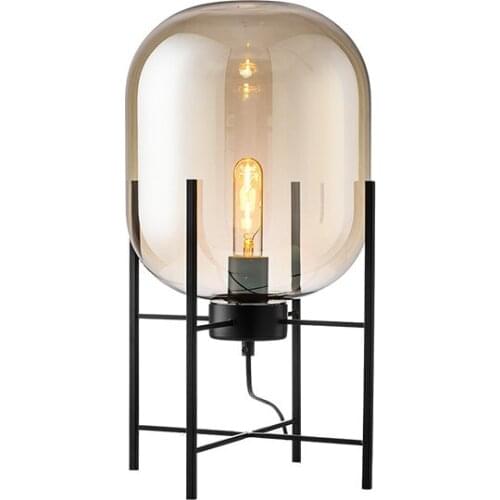 A Living Room Vertical Desk Lamp Floor Lamp Originality Industry Wind Personality Concise Modern Bedroom Bedside Desk Lamp