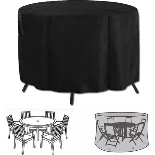 Waterproof Dust-proof Outdoor Garden Furniture Round Table Rain Cover Oxford Cloth Garden Patio Rain Snow Swimming Pool Covers