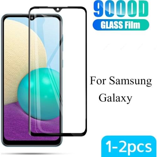 1-2pcs Tempered Glass For Samsung Galaxy A02 A01 screen protector for samsung a 01 02 a 02 SM-A022F Safety phone glass HD Film