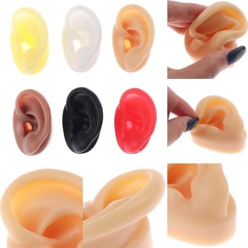 1Pcs Practice Piercing Tools Silicone Ear Model Ear Stud Display Tool Body Jewelry