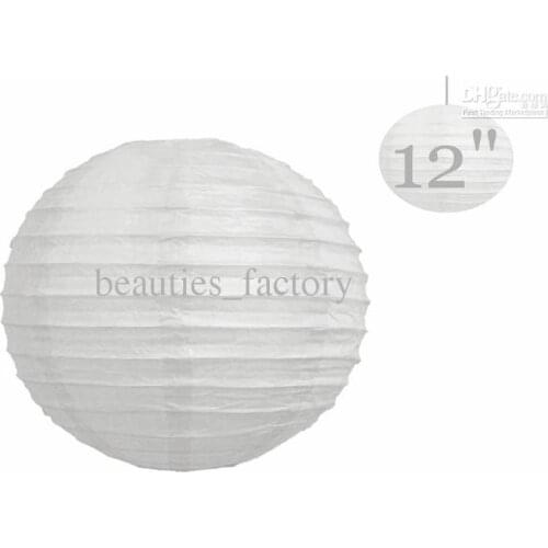 10 Pcs Chinese Paper Lanterns lamps WEDDING Party DECORATIONS White 12" (or Mix Color)