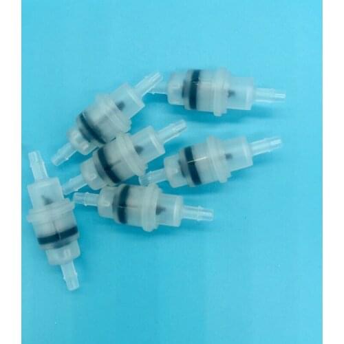 10PCS Large format solvent printer single line ink manual valve for Xuli Allwin Flora plastic non-return one way hose tube valve