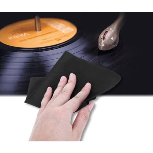 5Pcs/Bag Anti-Static Cloth Microfiber Towel Record Cleaning Tool Lint Free Cleaner LP Vinyl Turntable Pad Player R9UA