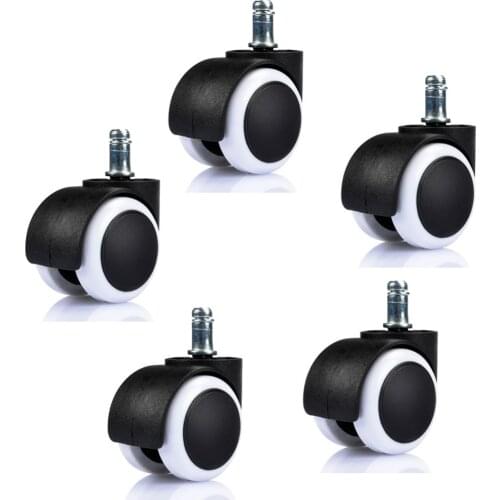 5 Pcs Office Chair Caster Wheel Heavy Premium Replacement Protecting Hardwood Floors Antideslizante Sillas Lotes Rolling Stool