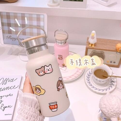 500ml Creative Thermos cup Stainless Steel Thermo Cup Coffee Tea Travel Thermal Mug Bottle Vacuum Flasks Drinkware