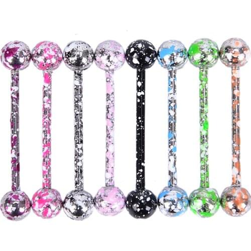 8PCS/Set Eyebrow Tragus Nipple Ring Tongue Rings Assorted Piercing Barbells Bars Piercing Barbells Bars Surgical Steel Jewelry