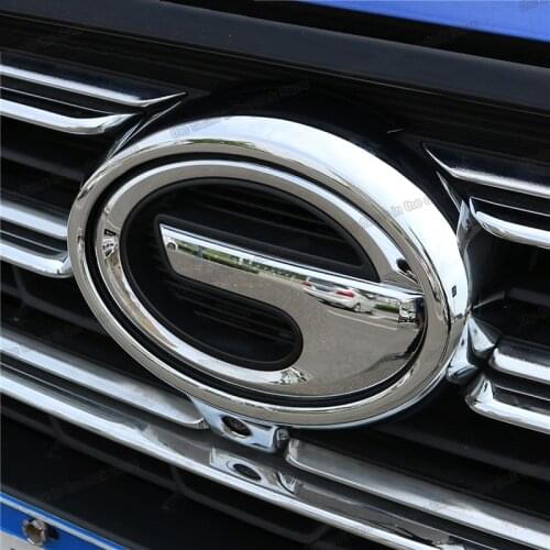Lsrtw2017 Car Front Grill Logo Ring Label Decoration Trims for Trumpchi Gac Gs4 2020 2021 2022 Accessories Auto Styling