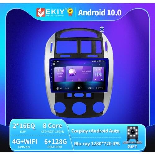 EKIY Android 10 Car Radio For KIA Cerato 1 LD 2004-2018 Autoradio Blu-ray 1280*720 IPS/QLED Multimedia Player Navi GPS no 2din