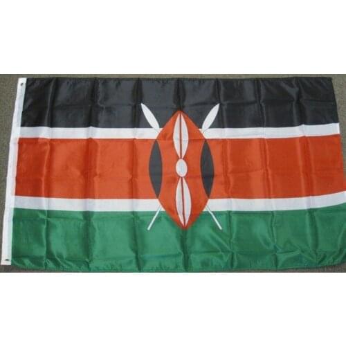 Kenya flags 3ftx5ft Banner 100D Polyester Flag