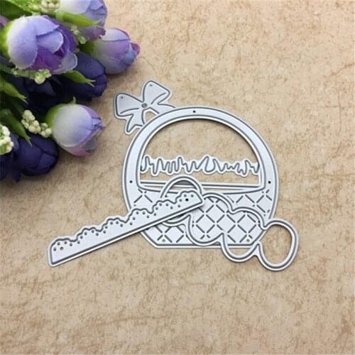 Easter egg basket bow Metal Cutting Dies Stencil Scrapbooking Photo Album Card Paper Embossing Craft DIY