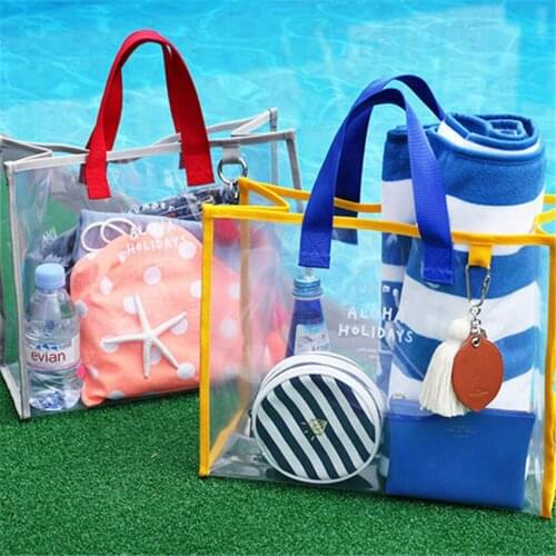 Multifunctional Hand Bag Dry and Wet Separation Environmental Protection PVC Fitness Swimming Travel Beach Large Capacity