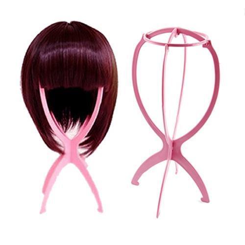 Plastic Folding Durable Wig Faux Hair Hat Cap Holder Stand Display Support Tool
