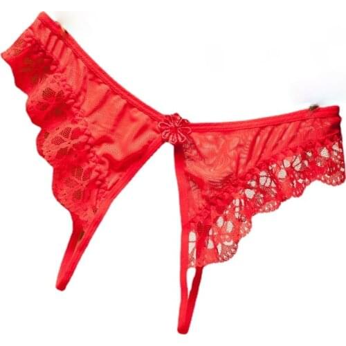 Sexy crotchless panties women hot thongs G-String see throng mesh sexy underwear open file free off low waist t pants G-String