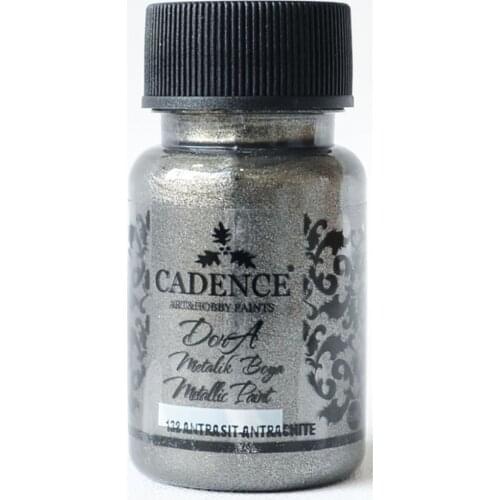 Cadence Dora Silvery Metallic Paint 138-Antrasit 50ml