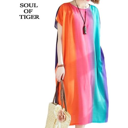 SOUL OF TIGER Loose Summer Dresses