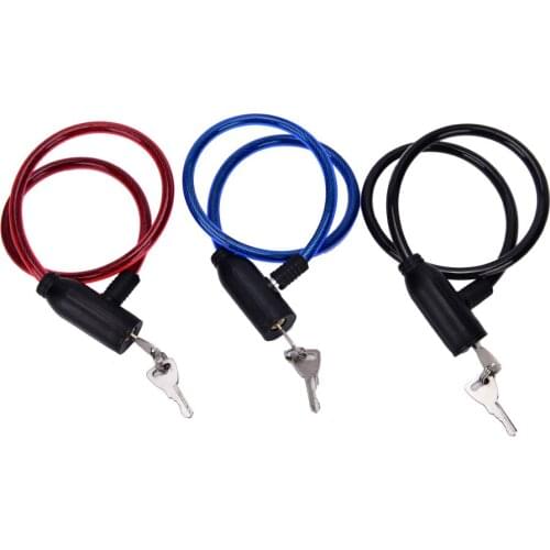Cycling Cable Anti-Theft Bike Bicycle Scooter Safety Lock With 2 Keys 8*65cm