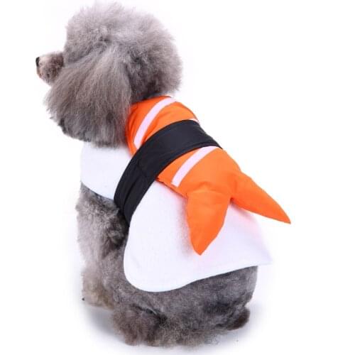 Funny Halloween Clothing For Dogs Winter Dog Clothes Sushi Cosplay Suit Cat Costume Pet Coat French Bulldog Jacket Xmas Outfit