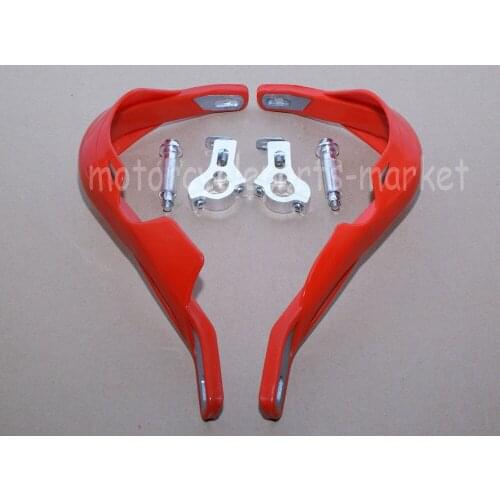 Red Brush Hand Guards Handguards 22mm For Yamaha XT WR YZ TT PW DT TTR 450F 250F R230 R125 R110