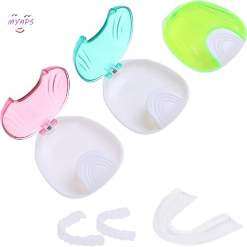 2020 New 1Pcs Dental False Teeth Cleaning Box Denture Bath Container Retainer Holder Case