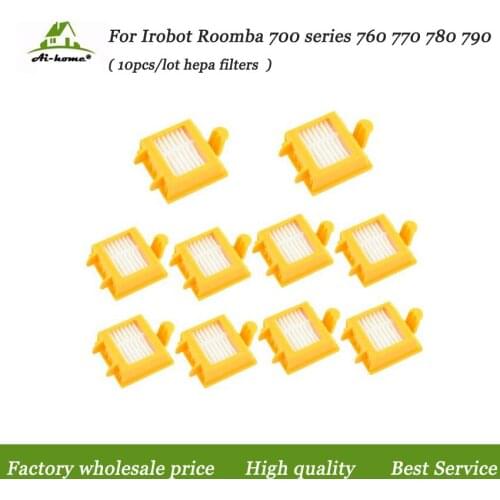 10 PACK Hepa Filters Replacement Parts for iRobot Roomba 700 Series 760 770 780 790 Filters Vacuum Cleaner Robots