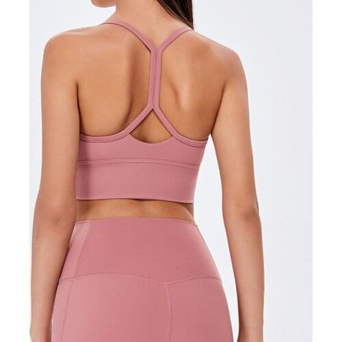 2020 Sports Bra Top Fitness Women Seamless Gym Bra Solid Crop Home Excerise Tops Workout Padded Yoga Bra Running Activewear