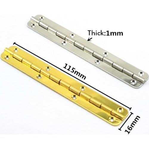 4Pcs 115x16mm Display Box Rounded Angle hinge Long hinges Retro Jewelry Box Hinge Collection Box Hinge Max Open 180 Deg