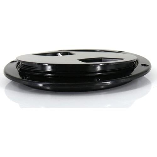 5 Inch Deck Plate Waterproof Inspection Hatch Cover Lid Screw Type for Kayak Boat Fishing Rigging, Black
