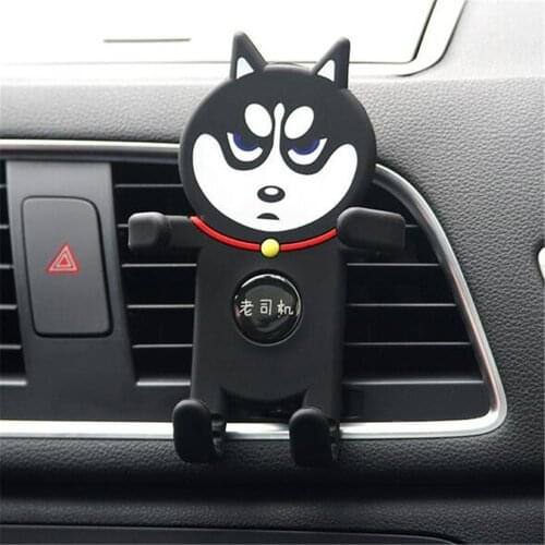 Car Phone Holder Cartoon Air Vent Mount Mobile Phone Support for Huawei XiaoMi iPhone Samsung Car Phone Mount Bracket GPS Stand