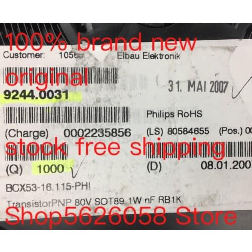 BCX53-16 SOT-89 100% new original 30PCS-1000PCS/LOT STOCK