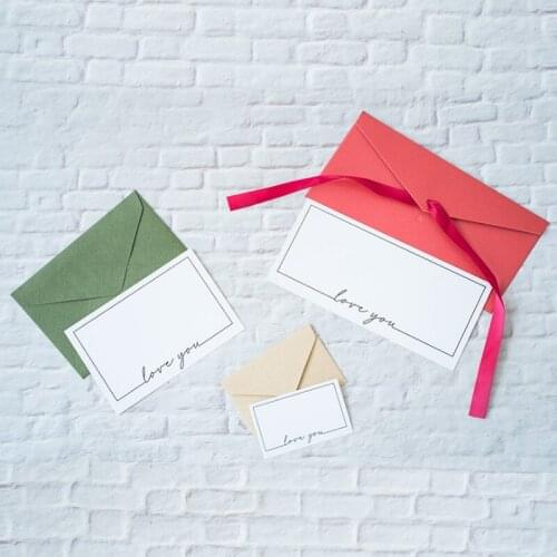 50pcs Vintage White Writing Letter invitation Card Pad Note Cards Birthday Greeting 9 Selections Party DecorationChristmas