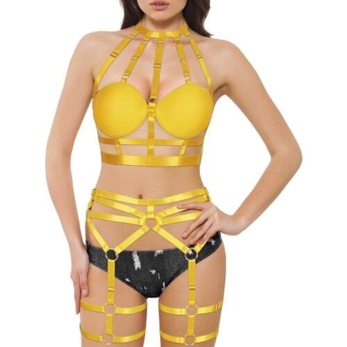 Goth harness Womens Beachwear