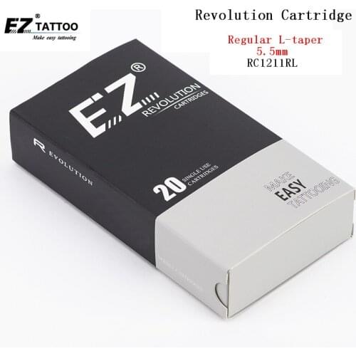 RC1211RL EZ Tattoo Needles Revolution cartridge Round Liner Sterilized for cartridge system machines and grips 20 pcs /lot