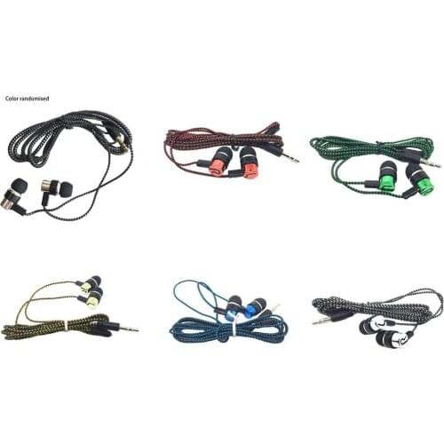 Headphone Cable Braided Wiring In-Ear Plating Headset Line K Song Mobile Phone Headset Mp3 Universal